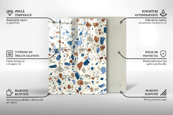 Protège plaque de cuisson Grès décoratif