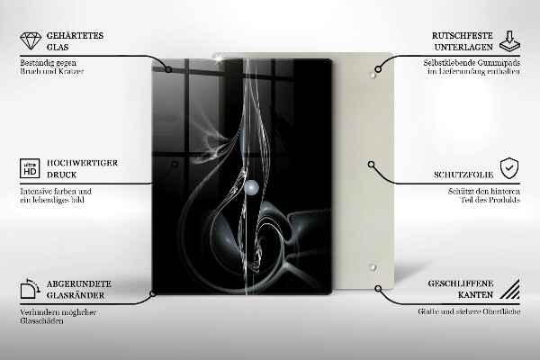 Protège plaque de cuisson Abstraction moderne