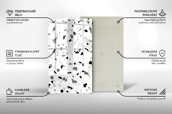 Protège plaque de cuisson Grès décoratif