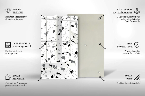 Protège plaque de cuisson Grès décoratif