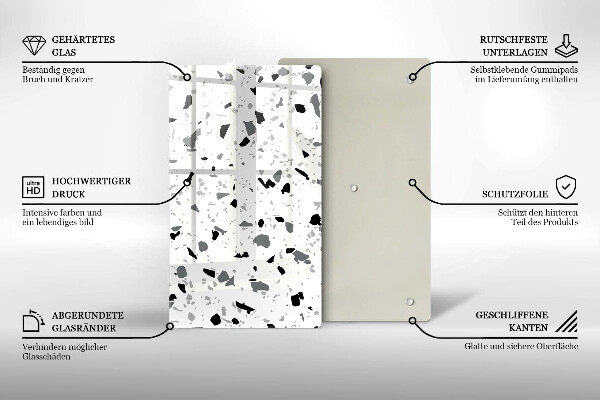 Protège plaque de cuisson Grès décoratif