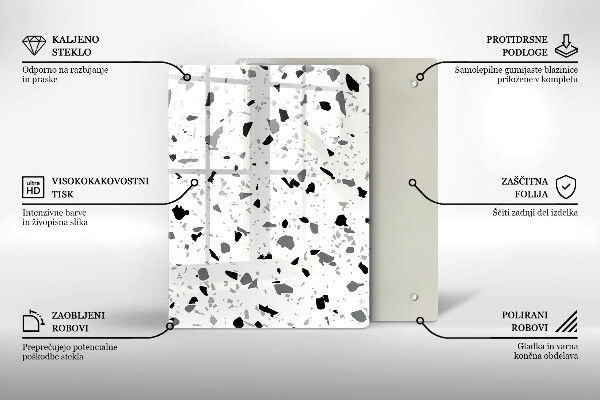 Protège plaque de cuisson Grès décoratif