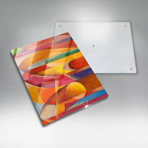 Protège plaque de cuisson Abstraction colorée