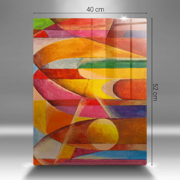 Protège plaque de cuisson Abstraction colorée