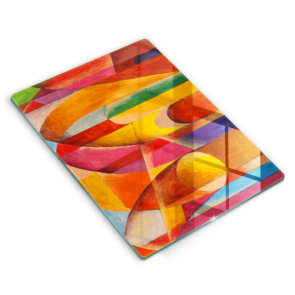 Protège plaque de cuisson Abstraction colorée