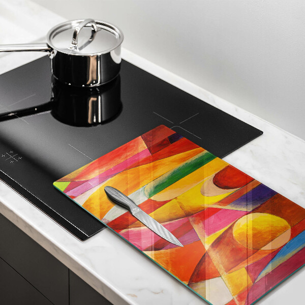 Protège plaque de cuisson Abstraction colorée