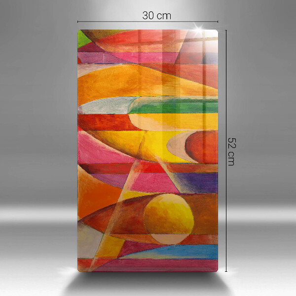 Protège plaque de cuisson Abstraction colorée
