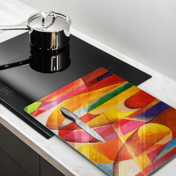 Protège plaque de cuisson Abstraction colorée