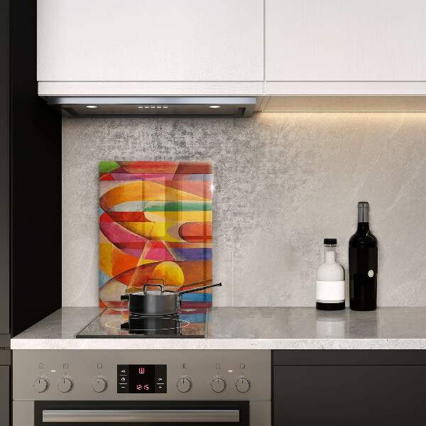Protège plaque de cuisson Abstraction colorée