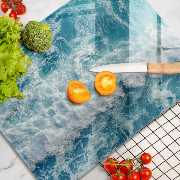 Protège plaque de cuisson Vagues d'eau de mer