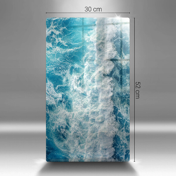 Protège plaque de cuisson Vagues d'eau de mer