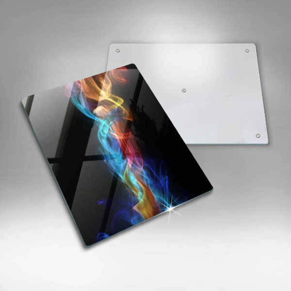 Protège plaque de cuisson Fumée colorée