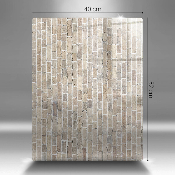 Protège plaque de cuisson Mur de briques lumineuses