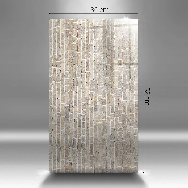 Protège plaque de cuisson Mur de briques lumineuses