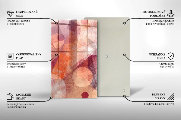 Protège plaque de cuisson Art abstrait