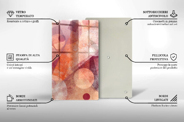 Protège plaque de cuisson Art abstrait