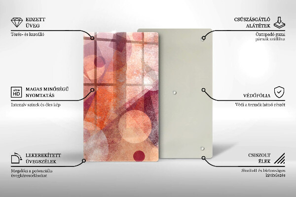 Protège plaque de cuisson Art abstrait