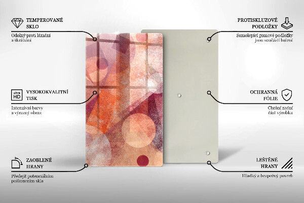 Protège plaque de cuisson Art abstrait