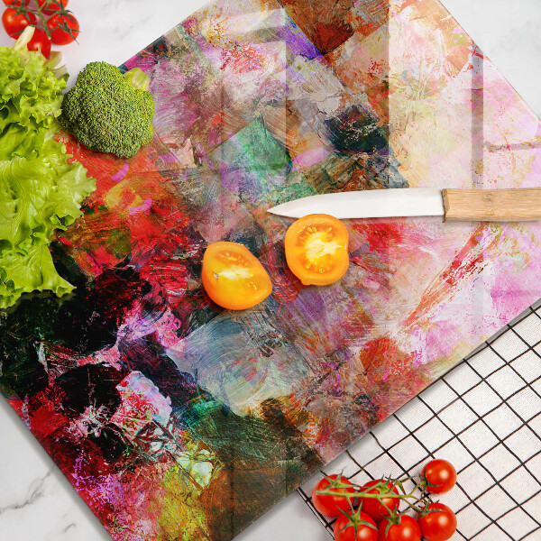 Protège plaque de cuisson Peinture abstraite