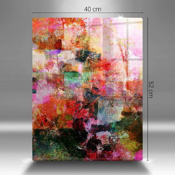 Protège plaque de cuisson Peinture abstraite