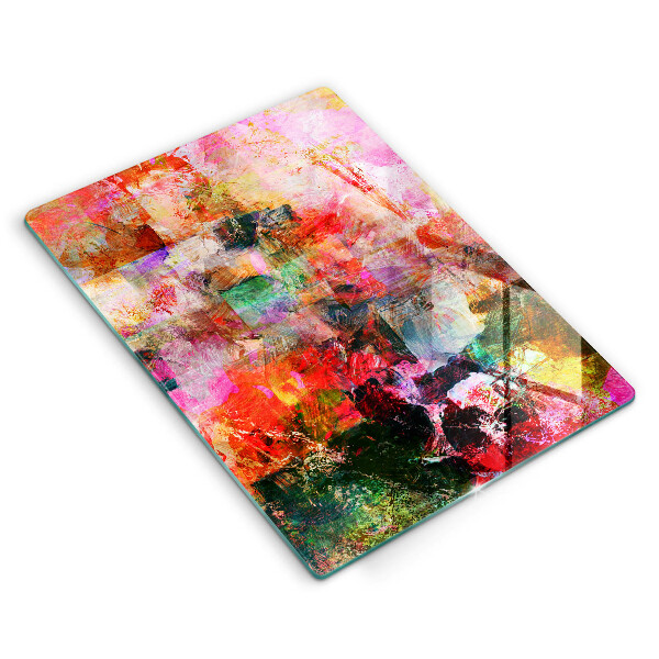 Protège plaque de cuisson Peinture abstraite