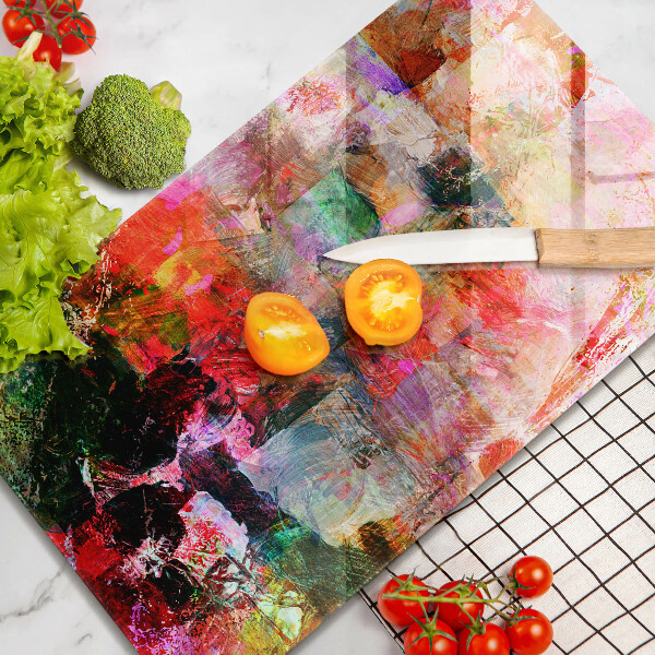 Protège plaque de cuisson Peinture abstraite