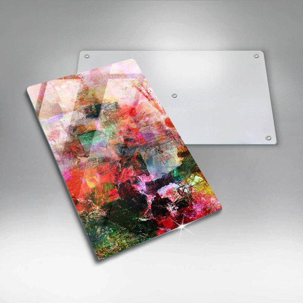 Protège plaque de cuisson Peinture abstraite