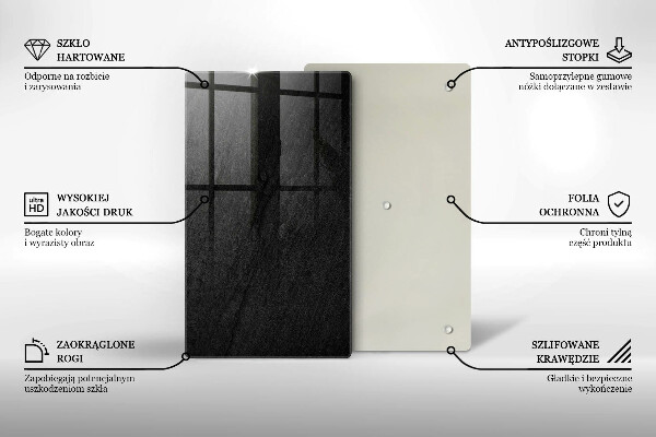 Protège plaque de cuisson texture de roche