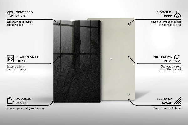 Protège plaque de cuisson texture de roche