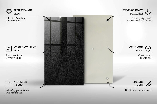 Protège plaque de cuisson texture de roche