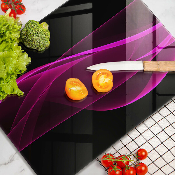 Protège plaque de cuisson Abstraction rose