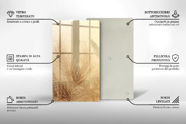 Protège plaque de cuisson Vacances à la plage et au sable