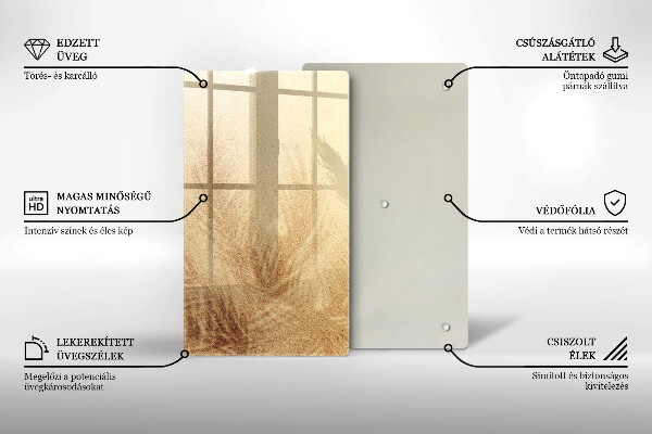 Protège plaque de cuisson Vacances à la plage et au sable