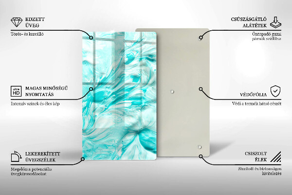 Protège plaque de cuisson Peintures abstraites