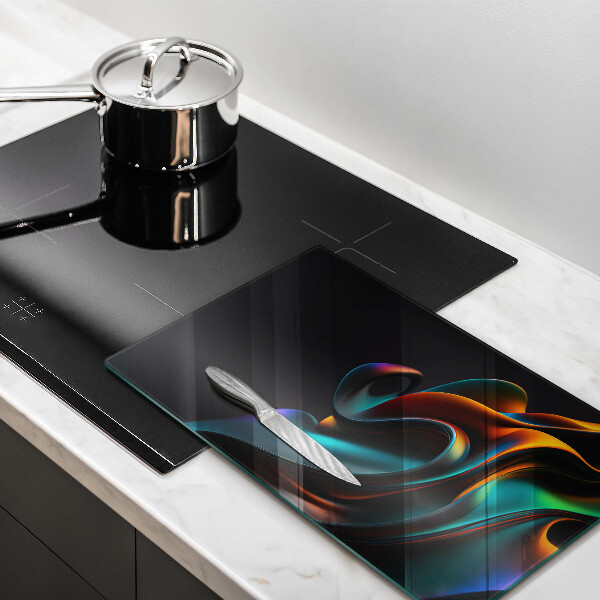 Protège plaque de cuisson Abstraction colorée