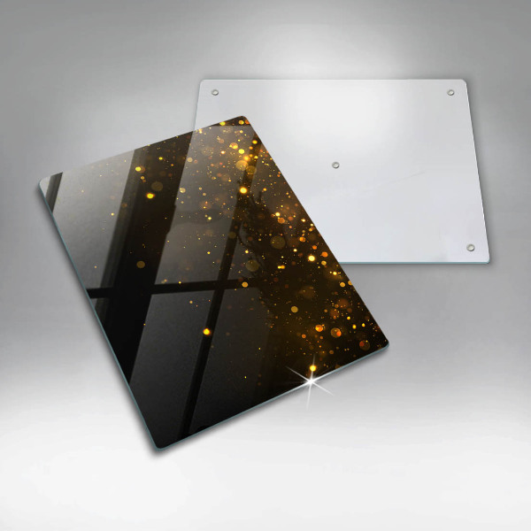 Protège plaque de cuisson Paillettes d'or