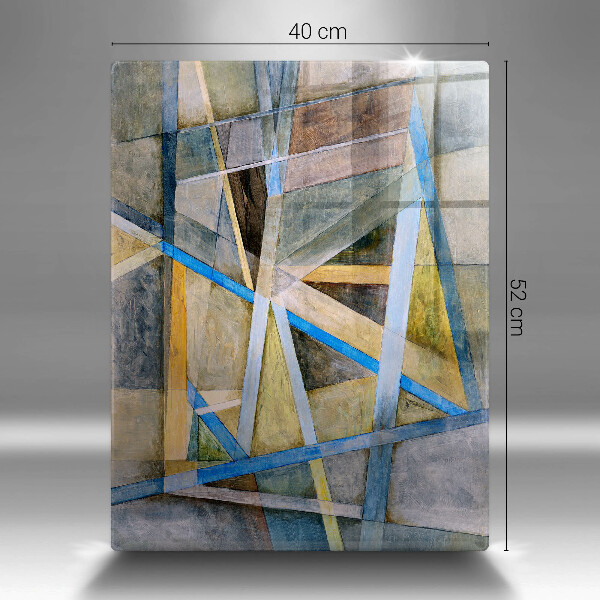 Protège plaque de cuisson Abstraction des lignes peintes