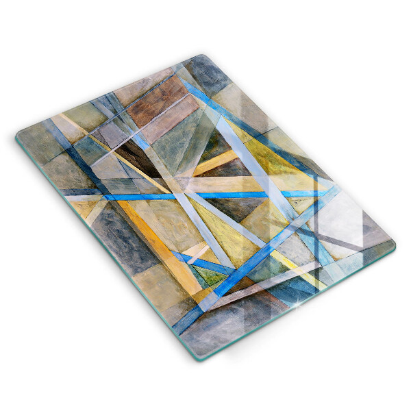 Protège plaque de cuisson Abstraction des lignes peintes