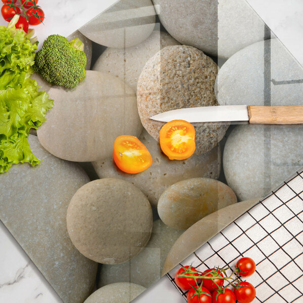 Protège plaque de cuisson Modèle de pierres ovales