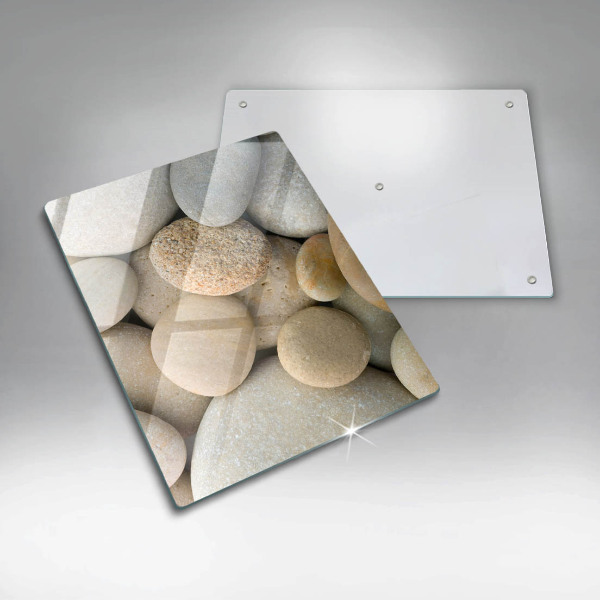 Protège plaque de cuisson Modèle de pierres ovales