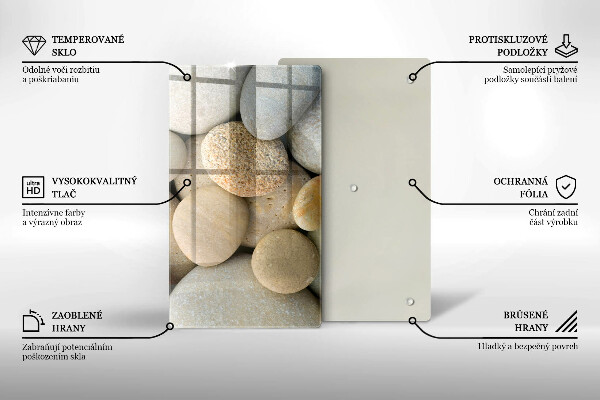 Protège plaque de cuisson Modèle de pierres ovales