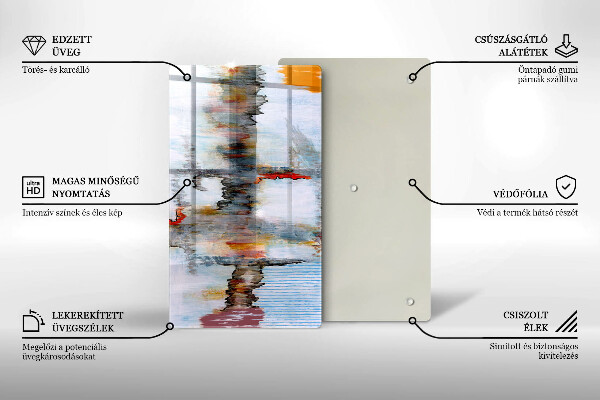 Protège plaque de cuisson Peintures abstraites