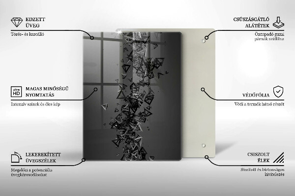 Protège plaque de cuisson Formes 3D abstraites