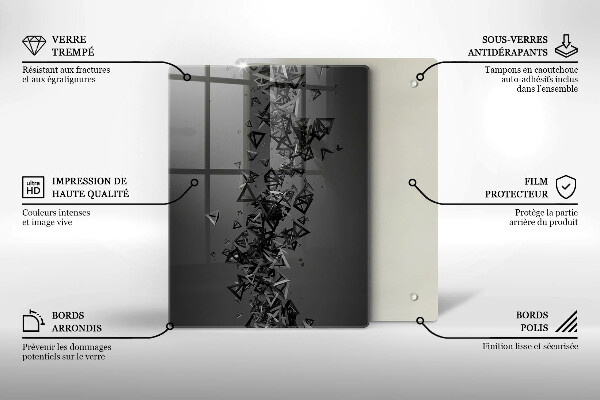Protège plaque de cuisson Formes 3D abstraites