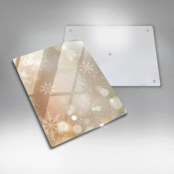 Protège plaque de cuisson Flocons de neige