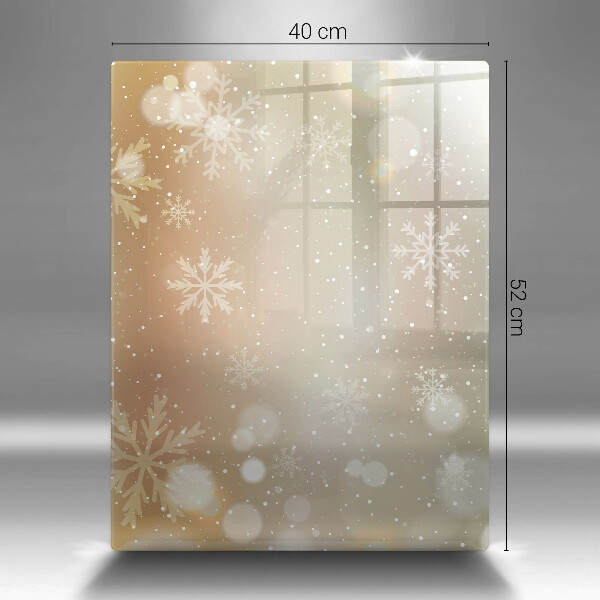 Protège plaque de cuisson Flocons de neige