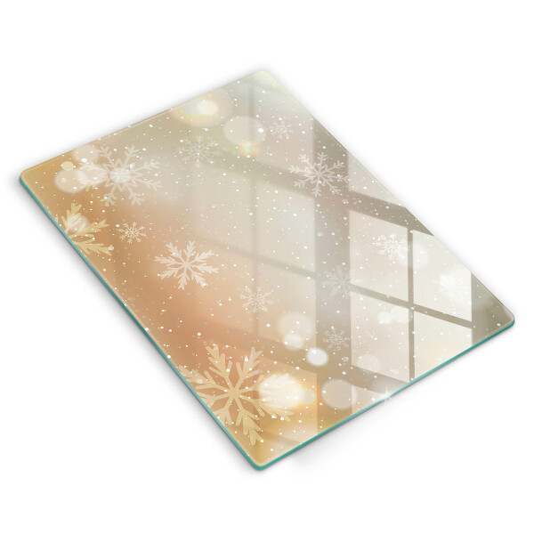 Protège plaque de cuisson Flocons de neige