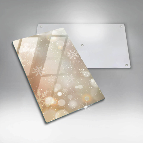 Protège plaque de cuisson Flocons de neige