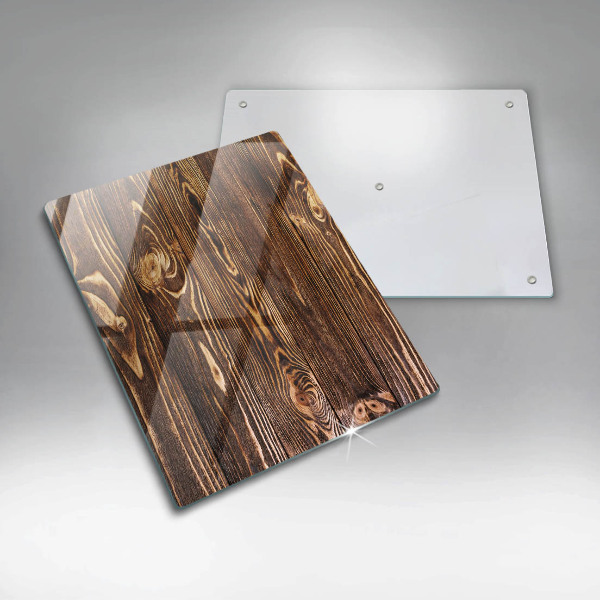 Protège plaque de cuisson Texture du bois