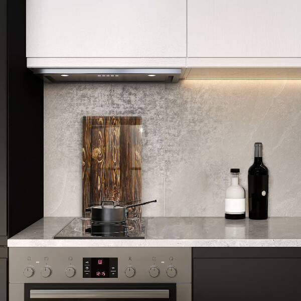 Protège plaque de cuisson Texture du bois